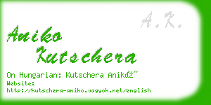 aniko kutschera business card